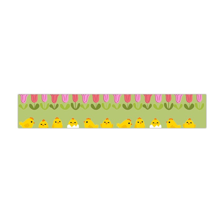 Easter - chick and tulips Flano Scarf (Mini)