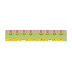 Easter - chick and tulips Flano Scarf (Mini) Back