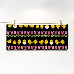 Easter - Chick And Tulips Cosmetic Storage Cases by Valentinaart