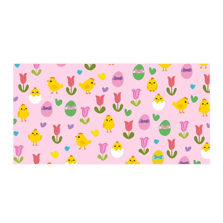 Easter - chick and tulips Satin Wrap