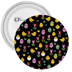 Easter - Chick And Tulips 3  Buttons by Valentinaart