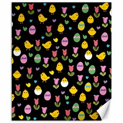 Easter - Chick And Tulips Canvas 8  X 10  by Valentinaart