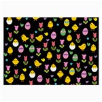 Easter - chick and tulips Large Glasses Cloth (2-Side) Front