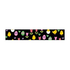 Easter - Chick And Tulips Flano Scarf (mini) by Valentinaart