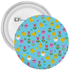 Easter - Chick And Tulips 3  Buttons by Valentinaart