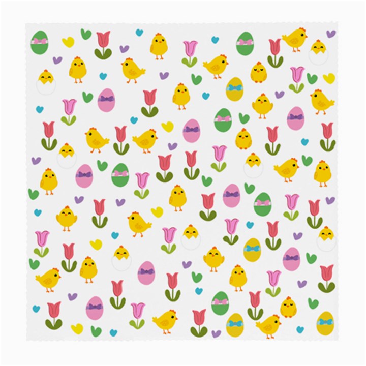 Easter - chick and tulips Medium Glasses Cloth (2-Side)