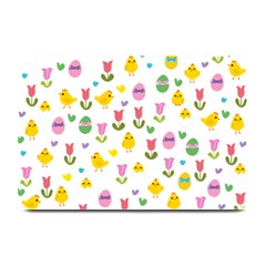 Easter - Chick And Tulips Plate Mats by Valentinaart