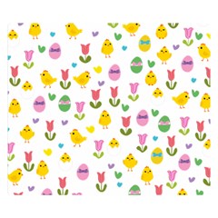 Easter - Chick And Tulips Double Sided Flano Blanket (small) 