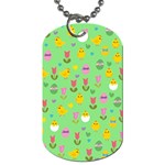 Easter - chick and tulips Dog Tag (Two Sides) Front