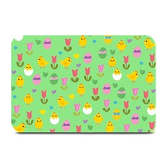 Easter - Chick And Tulips Plate Mats by Valentinaart