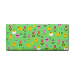 Easter - Chick And Tulips Cosmetic Storage Cases by Valentinaart