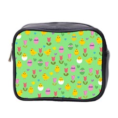 Easter - Chick And Tulips Mini Toiletries Bag 2-side by Valentinaart