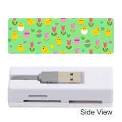 Easter - Chick And Tulips Memory Card Reader (stick)  by Valentinaart