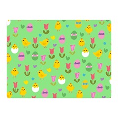 Easter - Chick And Tulips Double Sided Flano Blanket (mini)  by Valentinaart