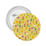 Easter - chick and tulips 2.25  Buttons Front