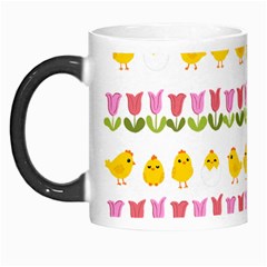 Easter - Chick And Tulips Morph Mugs by Valentinaart