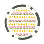 Easter - chick and tulips Poker Chip Card Guard Front