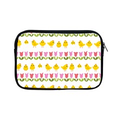 Easter - Chick And Tulips Apple Ipad Mini Zipper Cases by Valentinaart