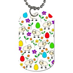 Easter Lamb Dog Tag (two Sides) by Valentinaart