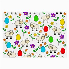 Easter Lamb Large Glasses Cloth by Valentinaart