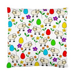 Easter Lamb Standard Cushion Case (two Sides) by Valentinaart