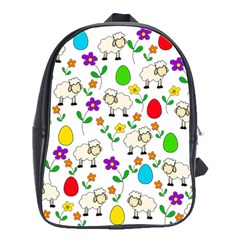 Easter Lamb School Bags(large)  by Valentinaart