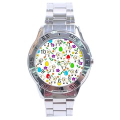 Easter Lamb Stainless Steel Analogue Watch by Valentinaart