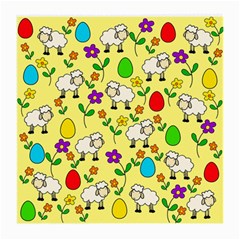 Easter Lamb Medium Glasses Cloth (2-side) by Valentinaart