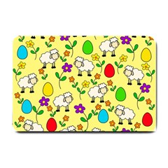 Easter Lamb Small Doormat  by Valentinaart