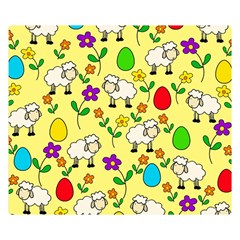 Easter Lamb Double Sided Flano Blanket (small) 