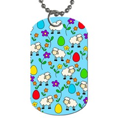 Easter Lamb Dog Tag (one Side) by Valentinaart