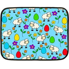 Easter Lamb Fleece Blanket (mini) by Valentinaart