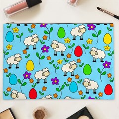 Easter Lamb Cosmetic Bag (xxl)  by Valentinaart