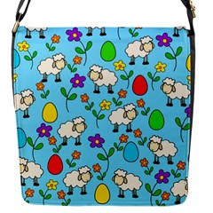 Easter Lamb Flap Messenger Bag (s) by Valentinaart