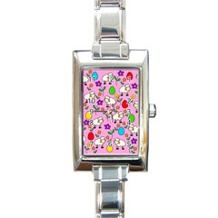 Easter Lamb Rectangle Italian Charm Watch by Valentinaart