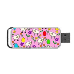 Easter Lamb Portable Usb Flash (one Side) by Valentinaart