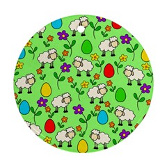 Easter Lamb Ornament (round) by Valentinaart