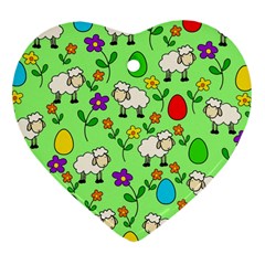 Easter Lamb Ornament (heart) by Valentinaart