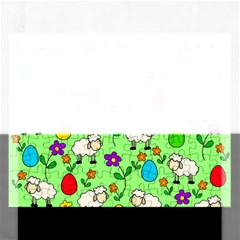 Easter Lamb Rectangular Jigsaw Puzzl by Valentinaart