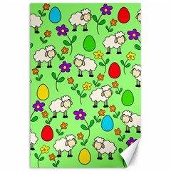 Easter Lamb Canvas 24  X 36  by Valentinaart