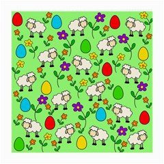 Easter Lamb Medium Glasses Cloth by Valentinaart