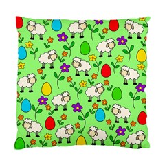 Easter Lamb Standard Cushion Case (two Sides) by Valentinaart