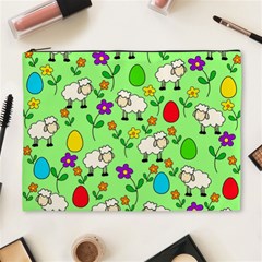 Easter Lamb Cosmetic Bag (xl) by Valentinaart