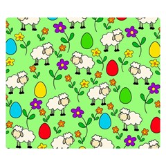 Easter Lamb Double Sided Flano Blanket (small) 