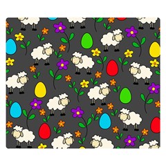 Easter Lamb Double Sided Flano Blanket (small) 