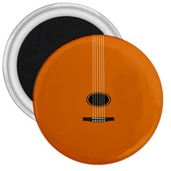 Minimalism Art Simple Guitar 3  Magnets by Mariart