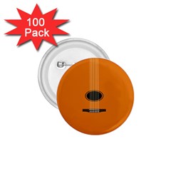 Minimalism Art Simple Guitar 1 75  Buttons (100 Pack)  by Mariart