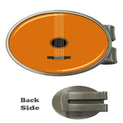 Minimalism Art Simple Guitar Money Clips (oval)  by Mariart