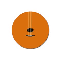 Minimalism Art Simple Guitar Magnet 3  (round) by Mariart