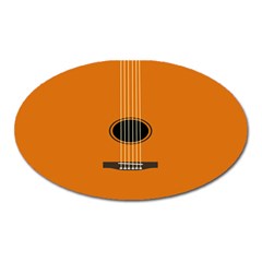 Minimalism Art Simple Guitar Oval Magnet by Mariart